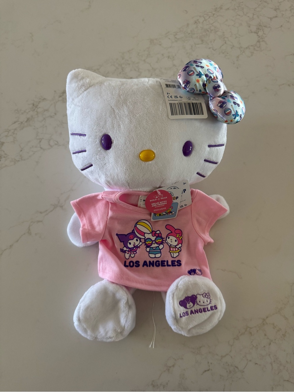 Hello kitty build a bear LA Exclusive set Bab New Sanrio Unstuffed